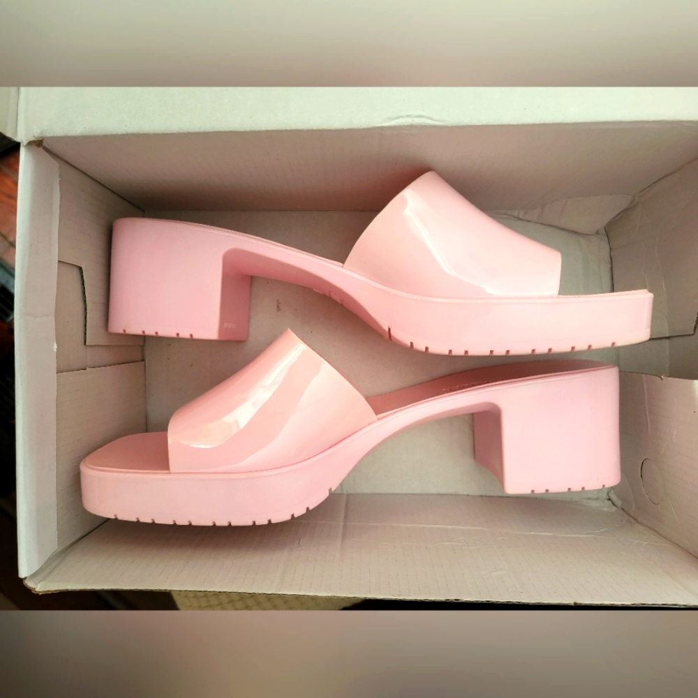 Steve Madden "Harlin" Jelly block heel sandal